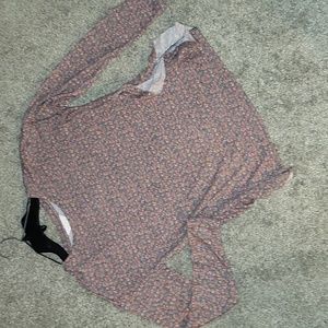 LC Lauren Conrad Knit Top w/ Ruffle Detail